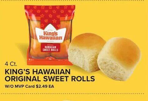 King's Hawaiian Original Sweet Rolls at Food Lion