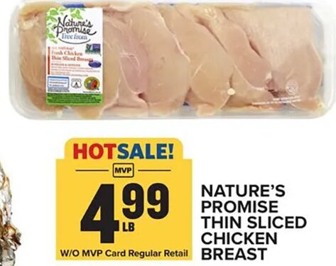 Nature's Promise Thin Sliced Chicken Breast at Food Lion