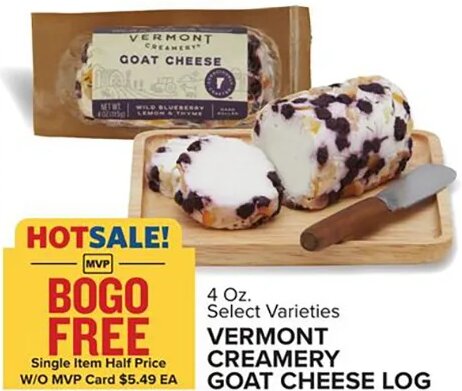 Vermont Creamery Goat Cheese Log at Food Lion