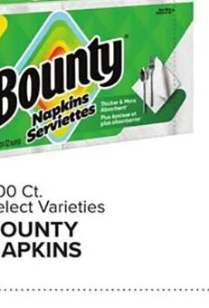 Bounty Napkins at Food Lion