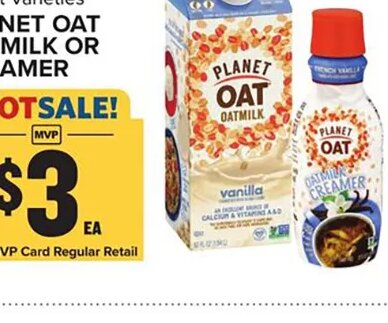 Planet Oat Oatmilk or Creamer at Food Lion