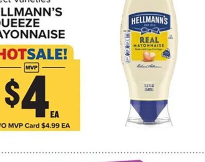 Hellmann's Squeeze Mayonnaise at Food Lion