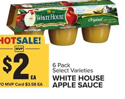 White House Apple Sauce at Food Lion