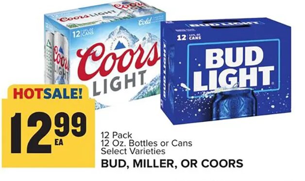 Bud, Miller, Or Coors at Food Lion