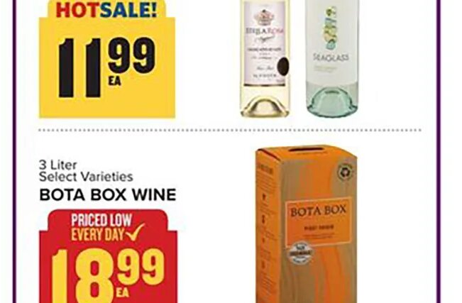 SEAGLASS OR STELLA ROSA WINE