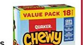 QUAKER CHEWY GRANOLA BARS