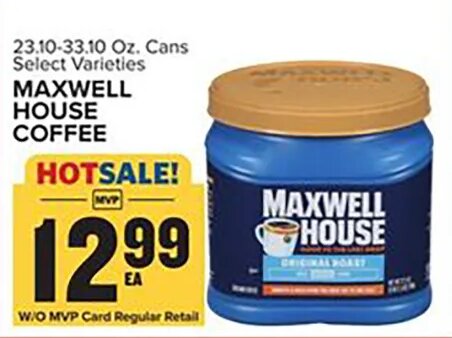 Maxwell House Coffee at Food Lion