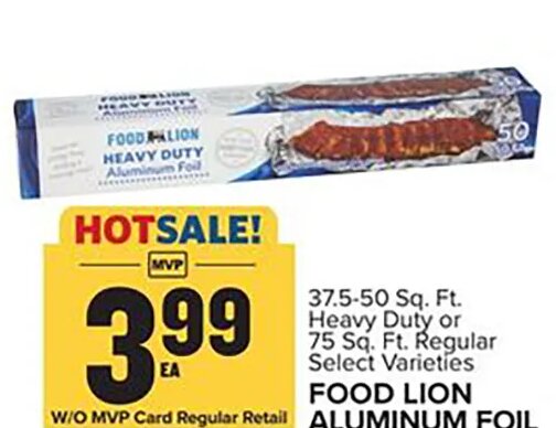 FOOD LION ALUMINUM FOIL