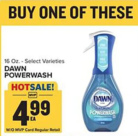Dawn Powerwash at Food Lion