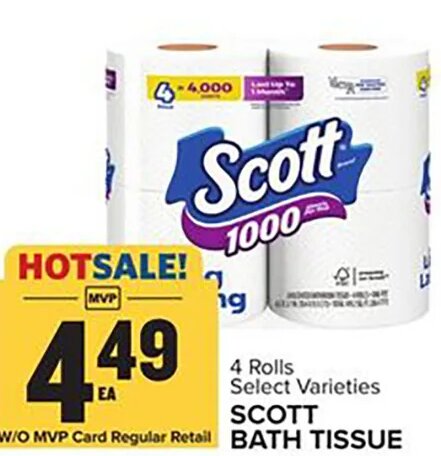 Scott Bath Tissue at Food Lion