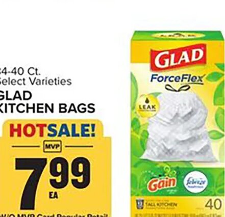 Glad Kitchen Bags at Food Lion
