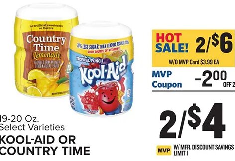 Kool-Aid or Country Time at Food Lion