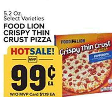 Food Lion Crispy Thin Crust Pizza at Food Lion