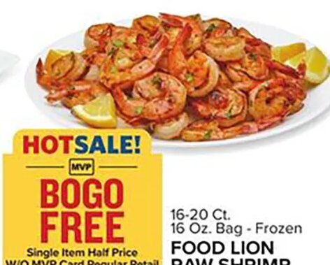 FOOD LION RAW SHRIMP