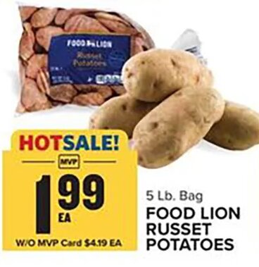 Food Lion Russet Potatoes at Food Lion
