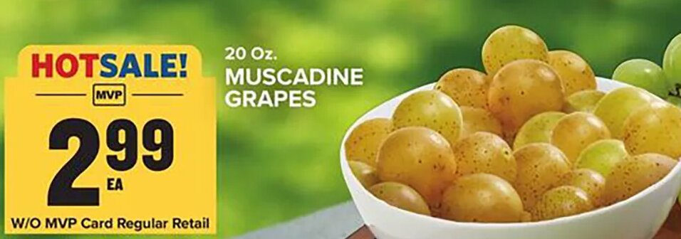 Muscadine Grapes at Food Lion