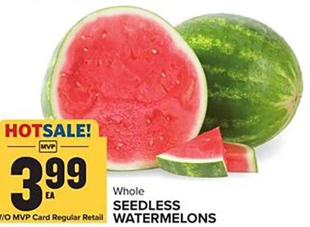 Seedless Watermelons at Food Lion