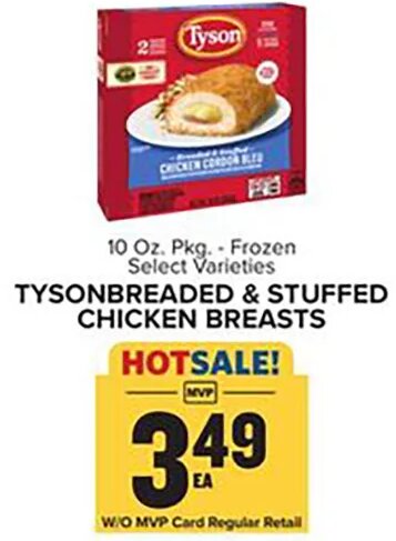 Tyson Breaded & Stuffed Chicken Breasts at Food Lion