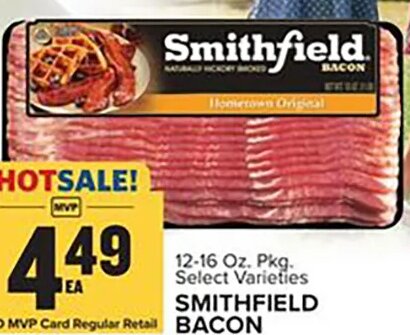 Smithfield Bacon at Food Lion