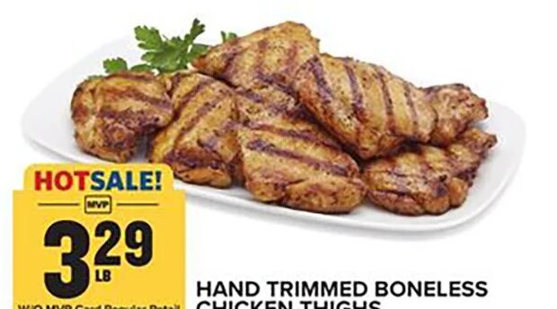 Hand Trimmed Boneless Chicken Thighs at Food Lion