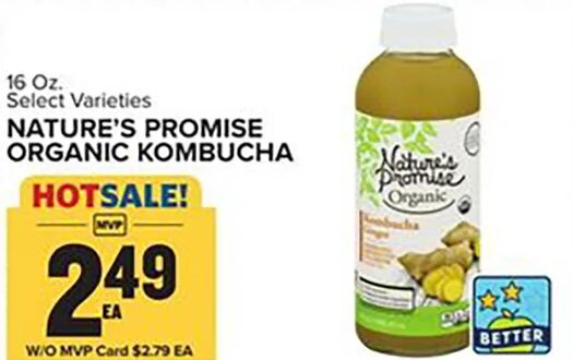 NATURE'S PROMISE ORGANIC KOMBUCHA
