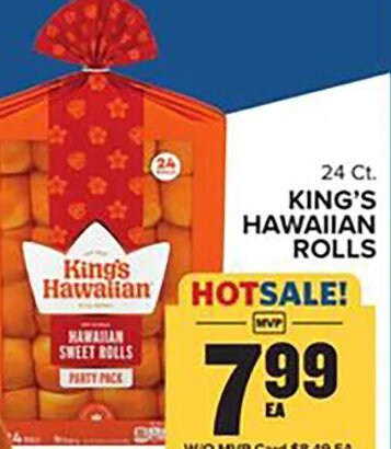 King's Hawaiian Rolls at Food Lion