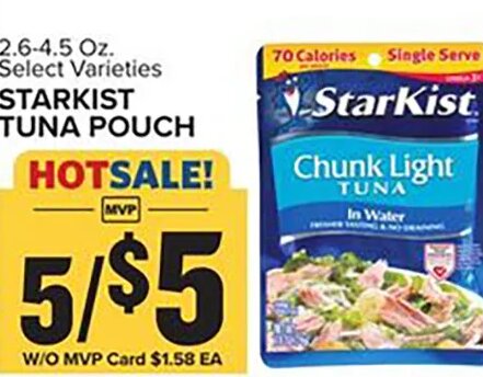 Starkist Tuna Pouch at Food Lion