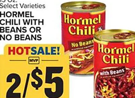 Hormel Chili with Beans or No Beans at Food Lion