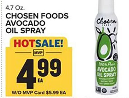 Chosen Foods Avocado Oil Spray at Food Lion