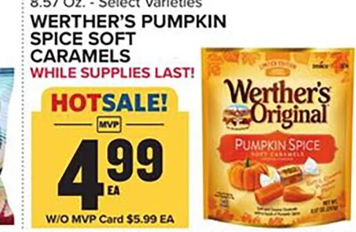 WERTHER'S PUMPKIN SPICE SOFT CARAMELS