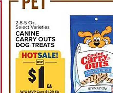 CANINE CARRY OUTS DOG TREATS