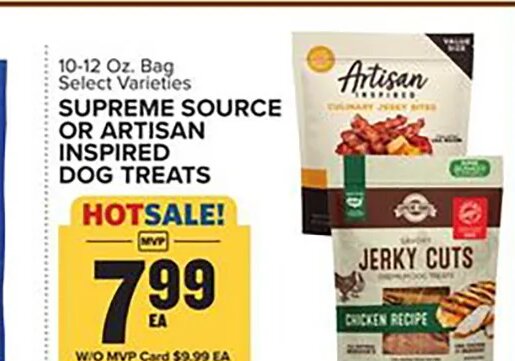 SUPREME SOURCE OR ARTISAN INSPIRED DOG TREATS