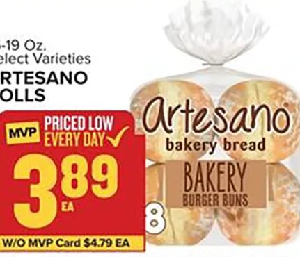 Artesano Rolls at Food Lion