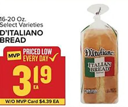D'italiano Bread at Food Lion