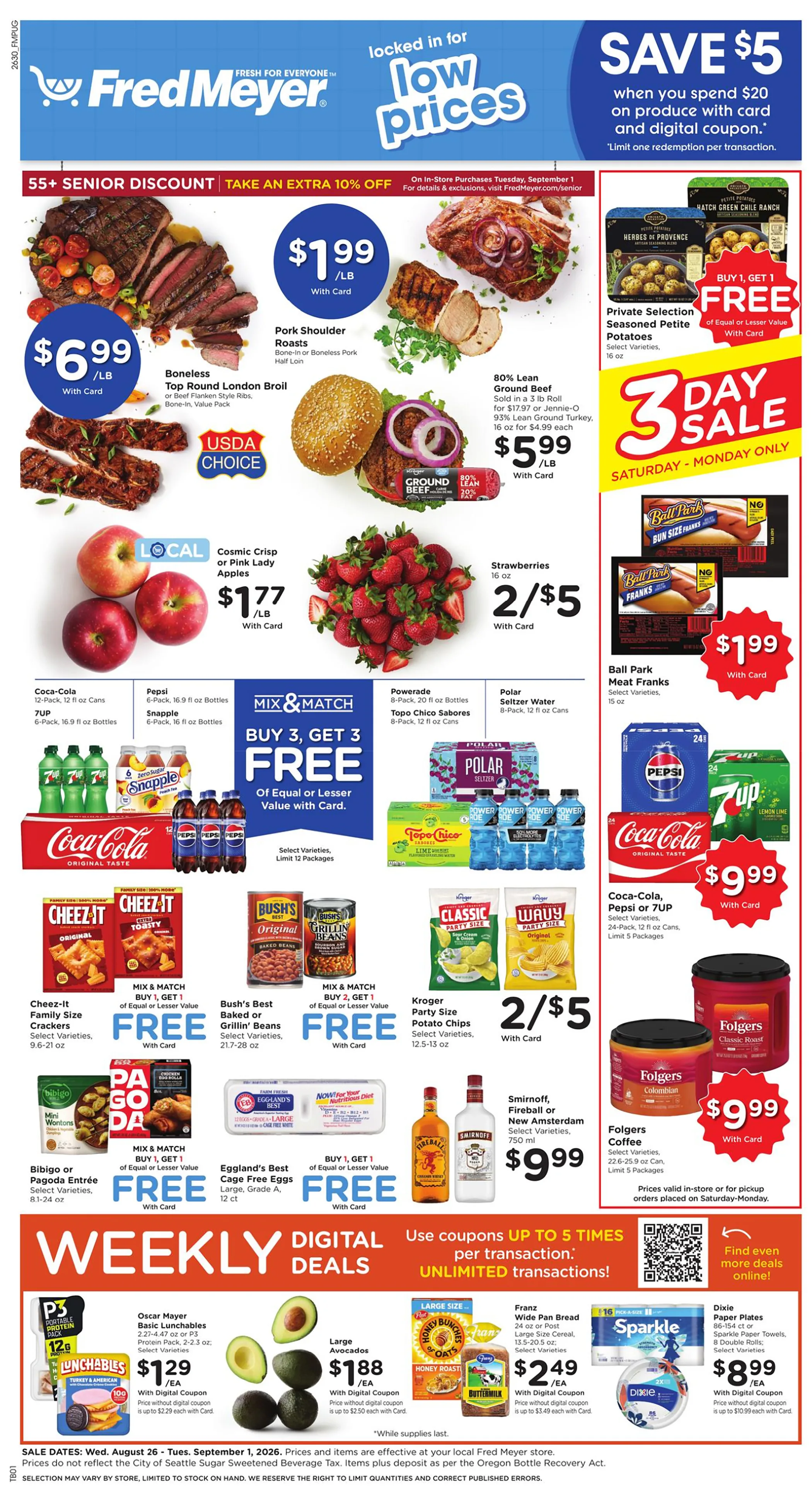 Fred Meyer Weekly Ad Page 1