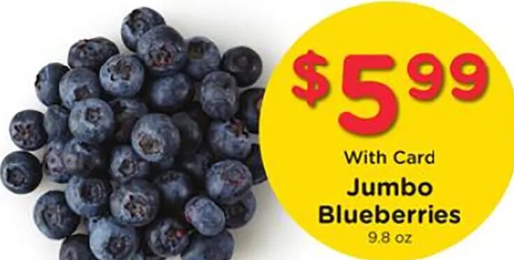 Jumbo Blueberries at Fred Meyer