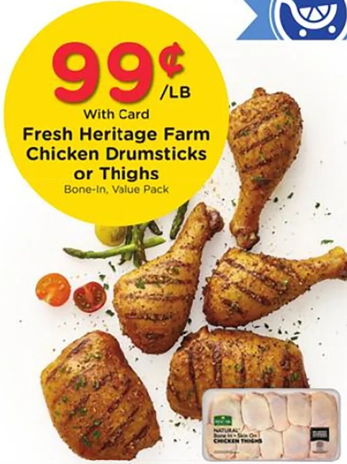 Fresh Heritage Farm Chicken Drumsticks or Thighs at Fred Meyer