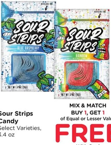 Sour Strips Candy