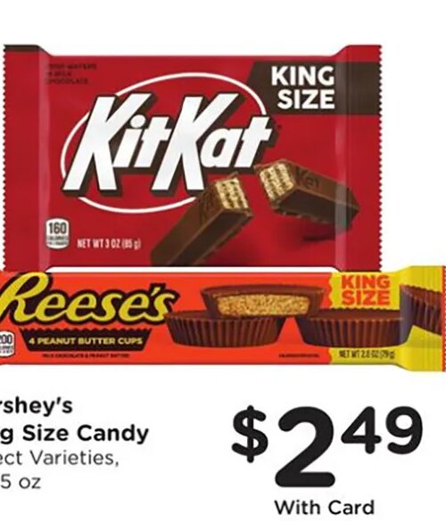 Hershey's King Size Candy at Fred Meyer