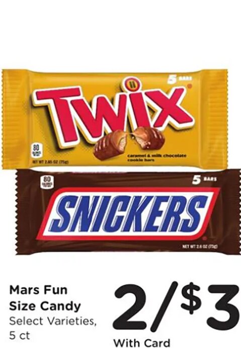 Mars Fun Size Candy at Fred Meyer