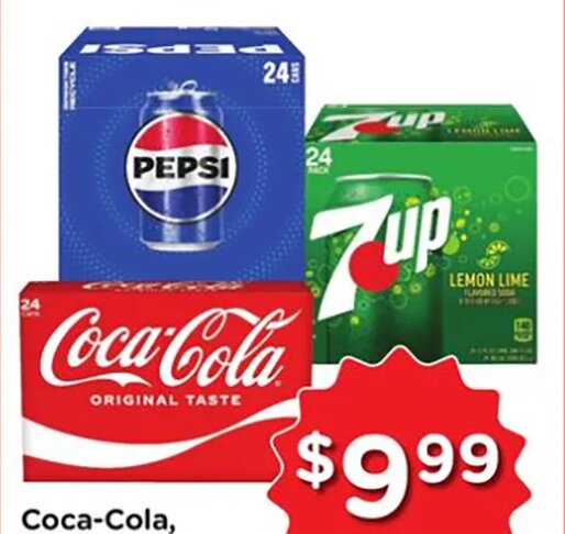 Coca-Cola, Pepsi or 7UP (12-pack) at Fred Meyer