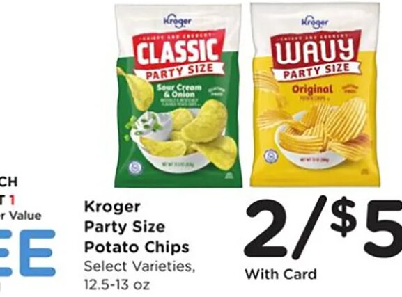 Kroger Party Size Potato Chips