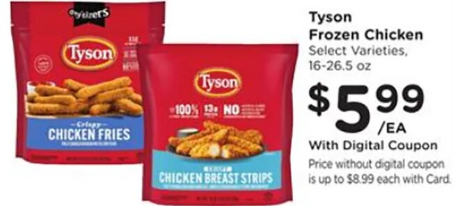 Tyson Frozen Chicken at Fred Meyer