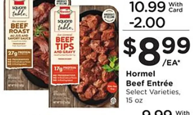 Hormel Beef Entrée at Fred Meyer