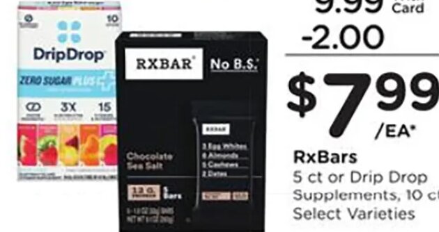 RXBars or Drip Drop