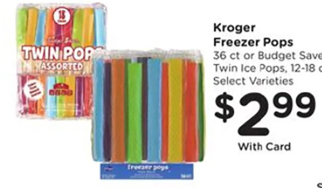 Kroger Freezer Pops