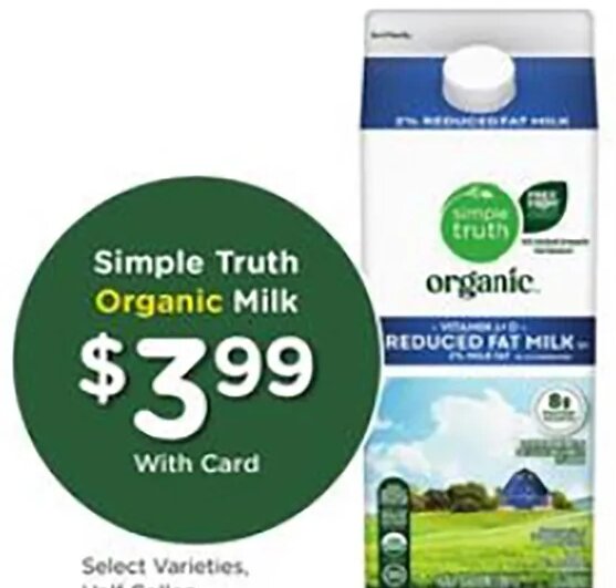 Simple Truth Organic Milk at Fred Meyer