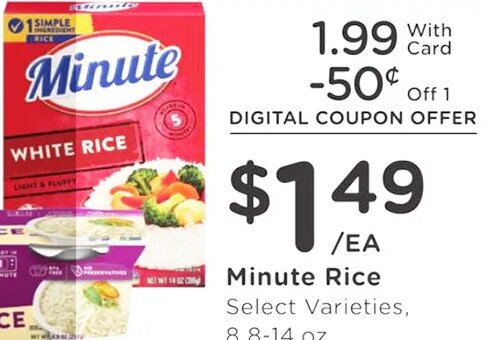 Minute Rice at Fred Meyer