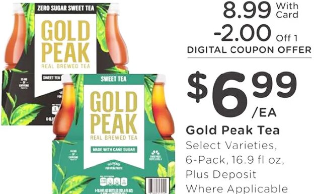 Gold Peak Tea at Fred Meyer