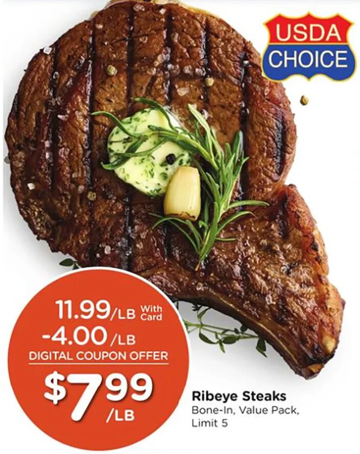 Ribeye Steaks at Fred Meyer